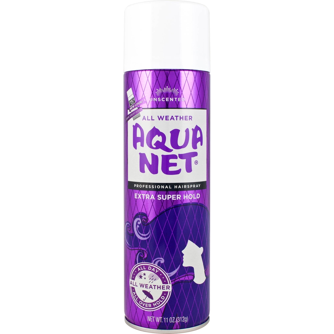 Aqua Net Extra Super Hold Professional Hair Spray Unscented 11 oz (Pack of 4)