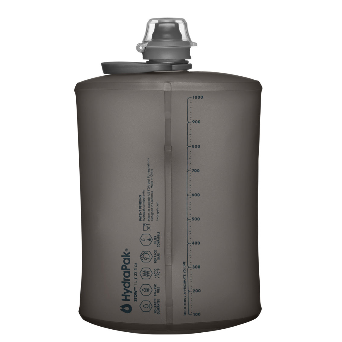 HydraPak Stow 1L Bottle - Image 2 of 2