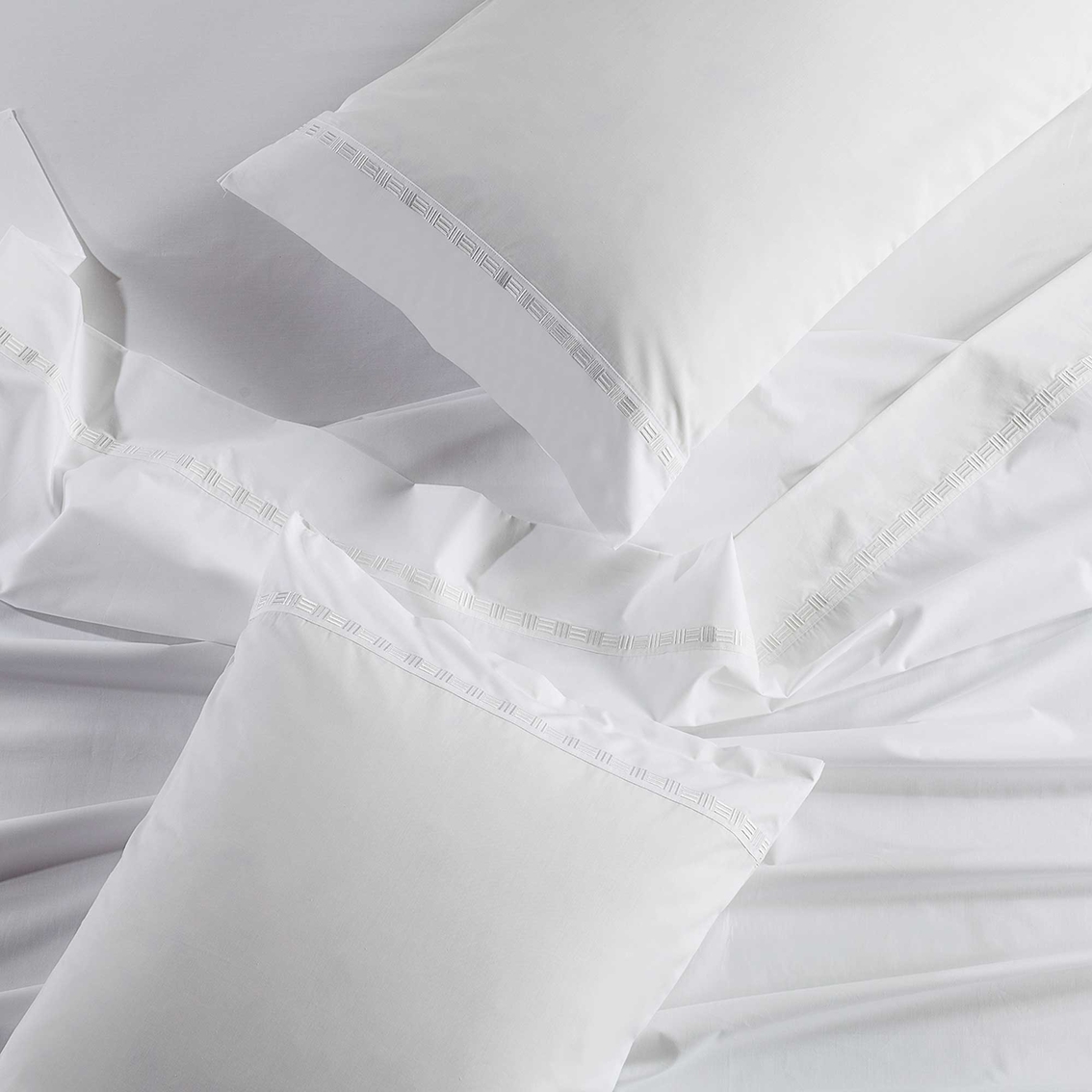 Hotel Grand Tencel Lyocell and Cotton Blend Embroidered Hotel Sheet Set - Image 4 of 4