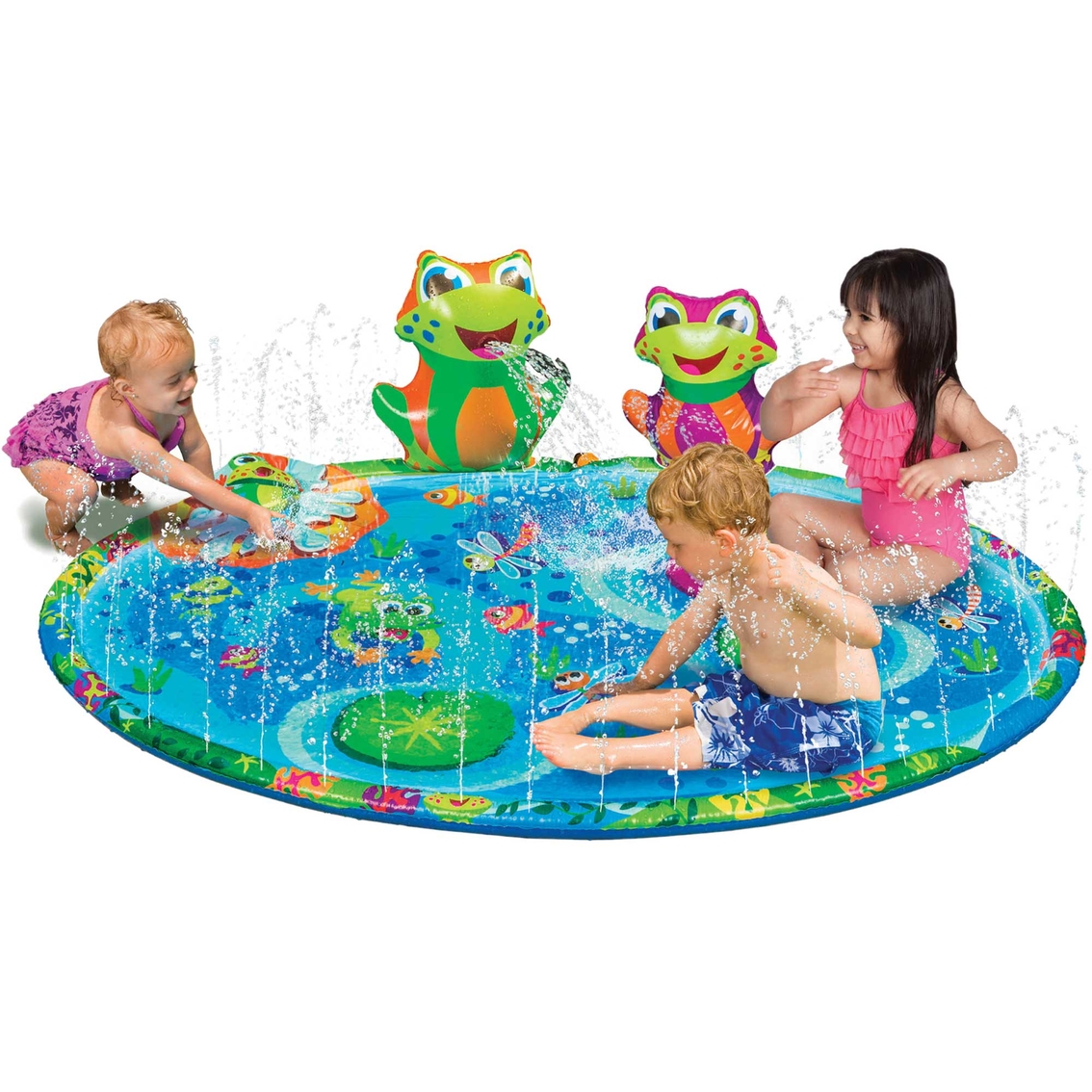 Banzai Froggy Pond Splash Mat Sprinkler Outdoor Toy - Image 3 of 5