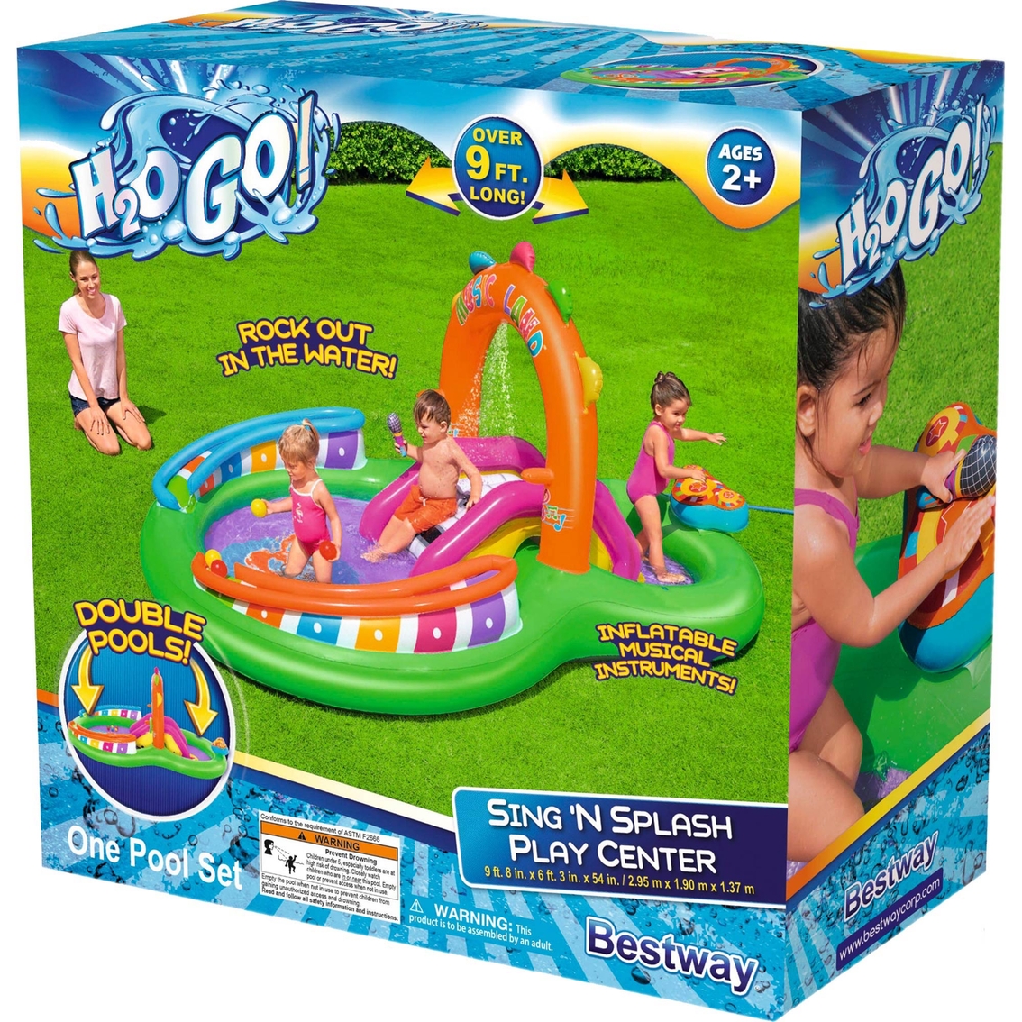 Bestway H2OGO! Sing 'n Splash Inflatable Kids Water Play Center - Image 3 of 3