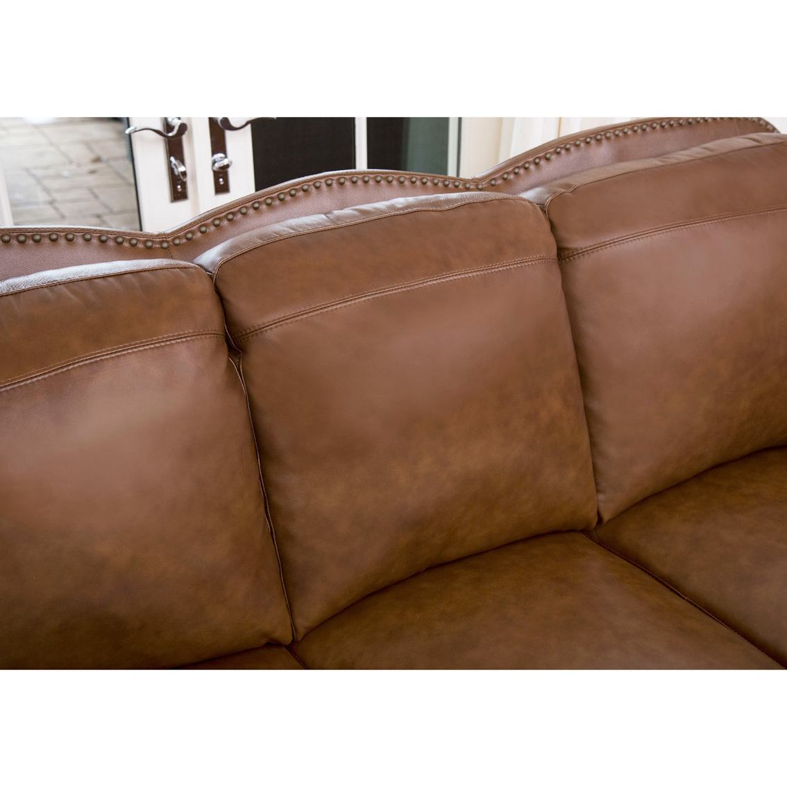 Abbyson Tuscany Leather Sofa - Image 4 of 5