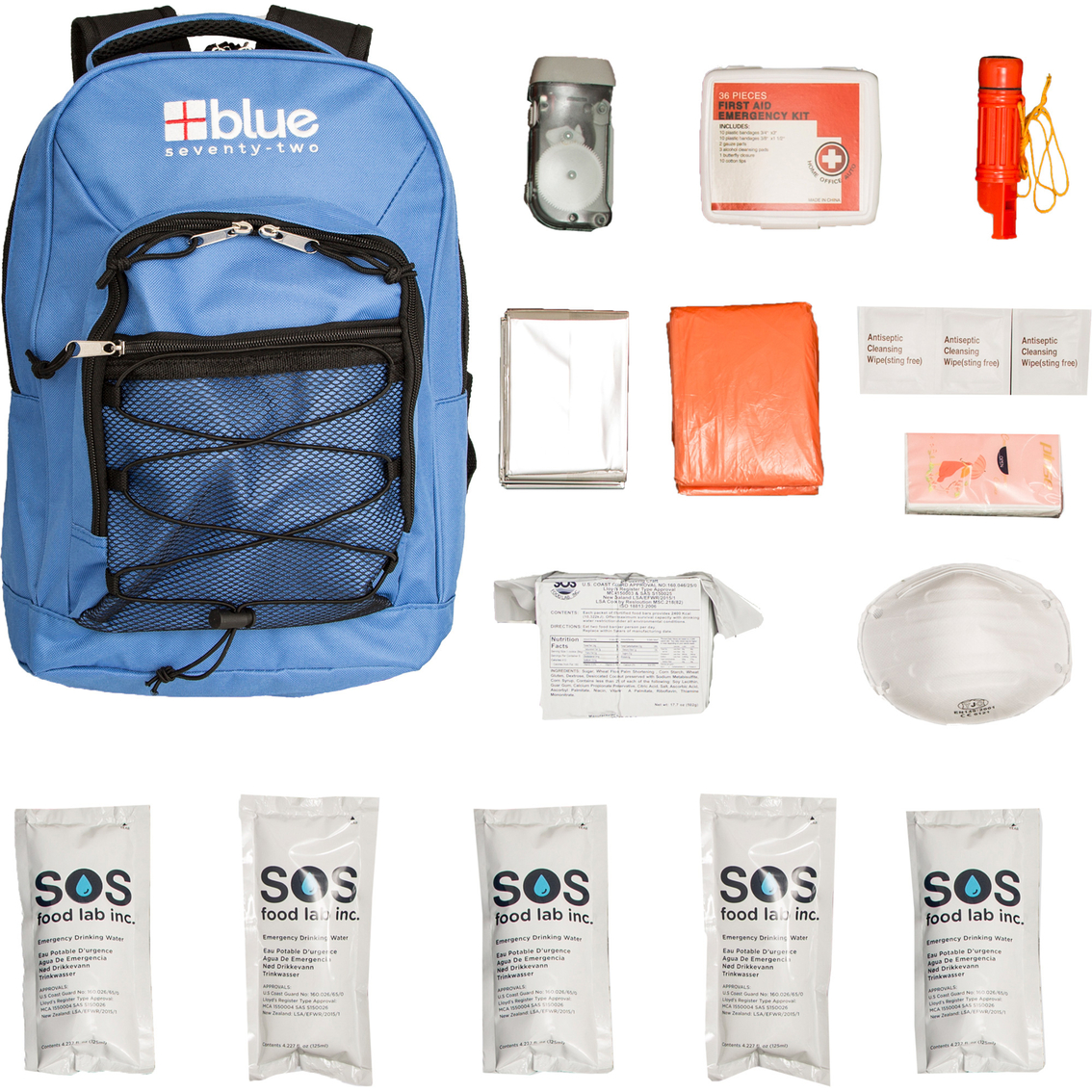 Blue Coolers 72 Hour Emergency Kit for 1 Person - Image 2 of 2