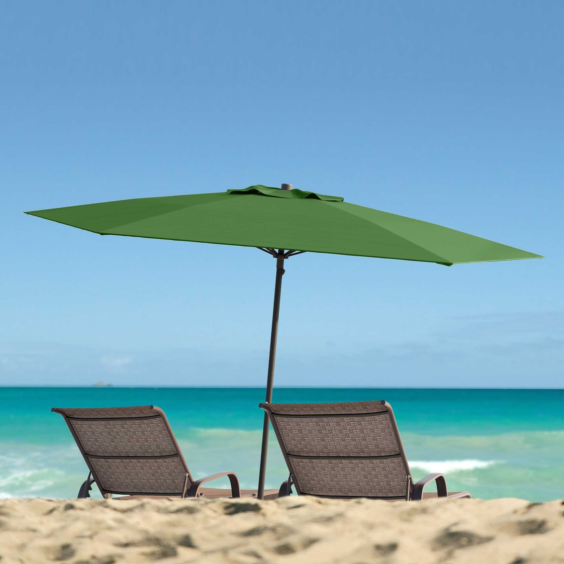CorLiving 7.5 ft. UV and Wind Resistant Beach Patio Umbrella - Image 6 of 6