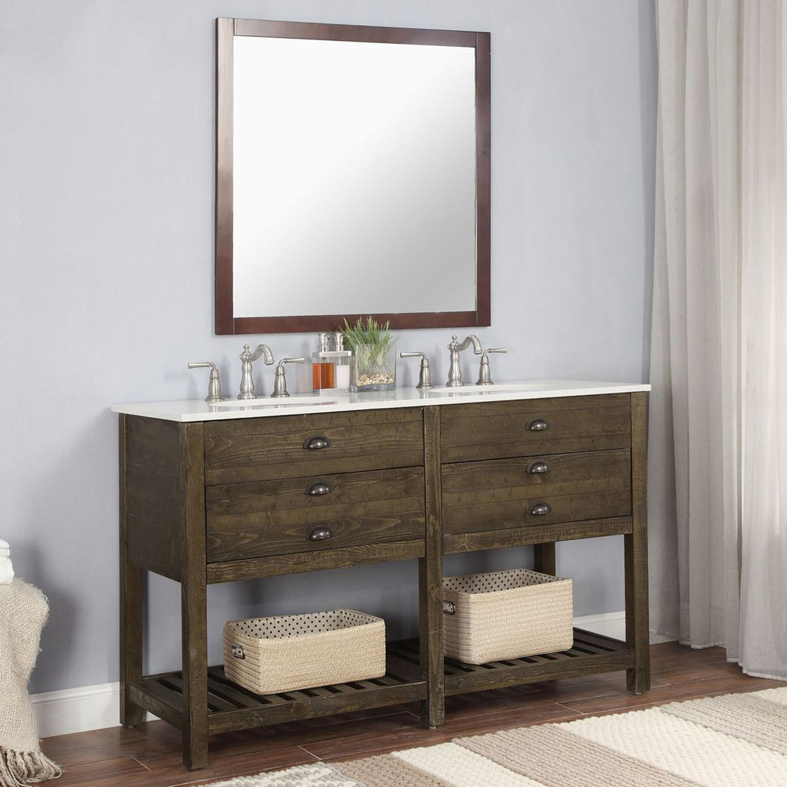 Coast to Coast Accents Two Drawer Double Vanity Sink - Image 6 of 6