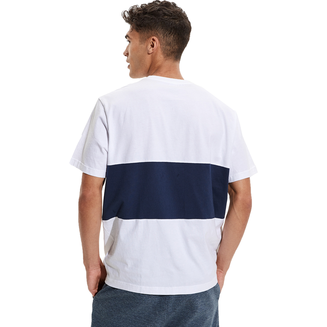 American Eagle Super Soft Striped Graphic Tee - Image 2 of 4