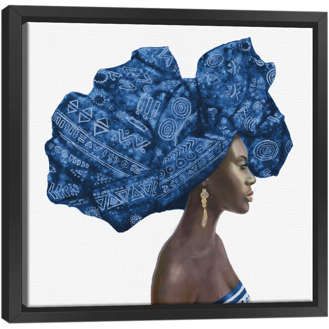 Inkstry Pure Style II Blue Gallery Wrap Canvas Print - Image 2 of 3