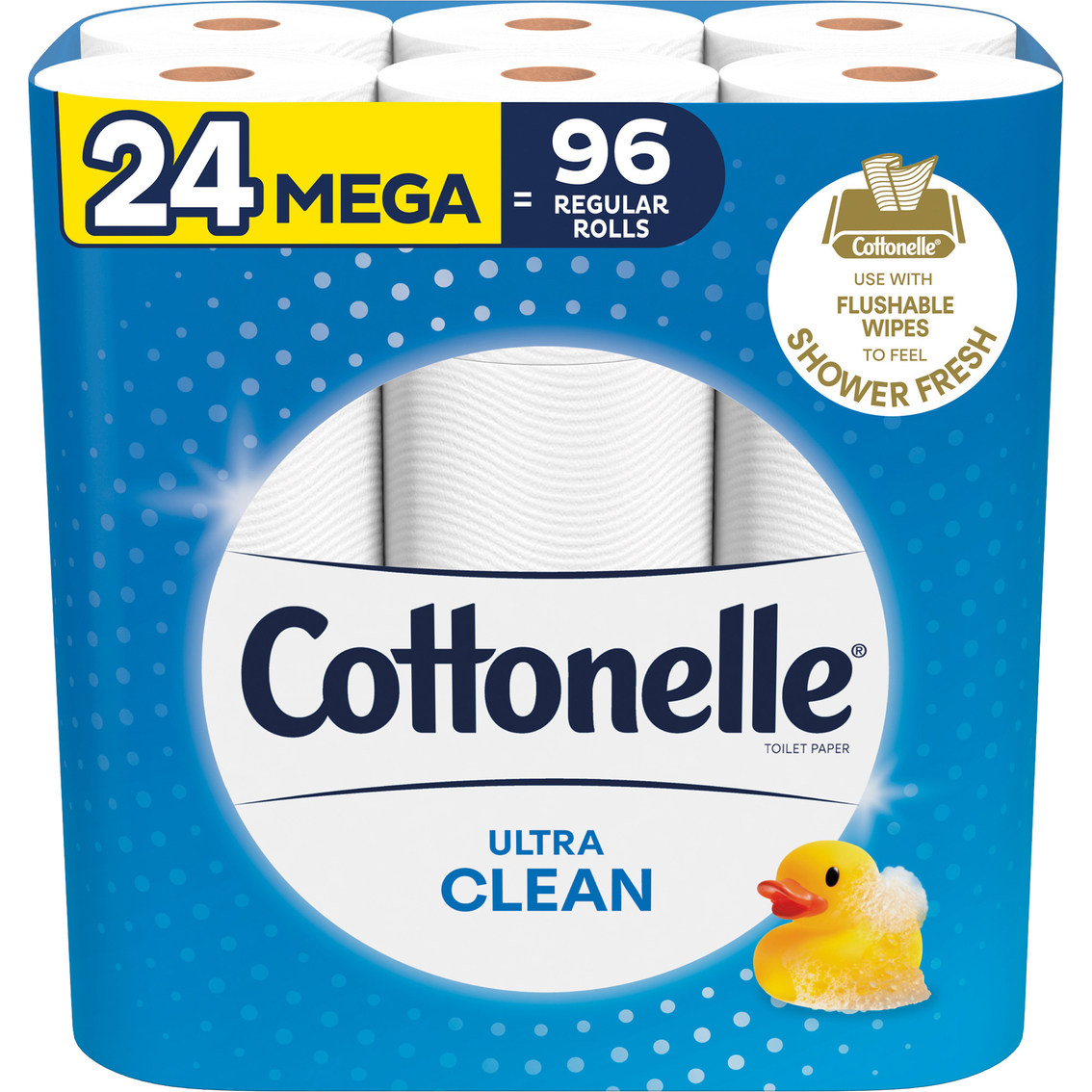 Cottonelle Ultra Clean Mega Roll Bath Tissue 24 pk.
