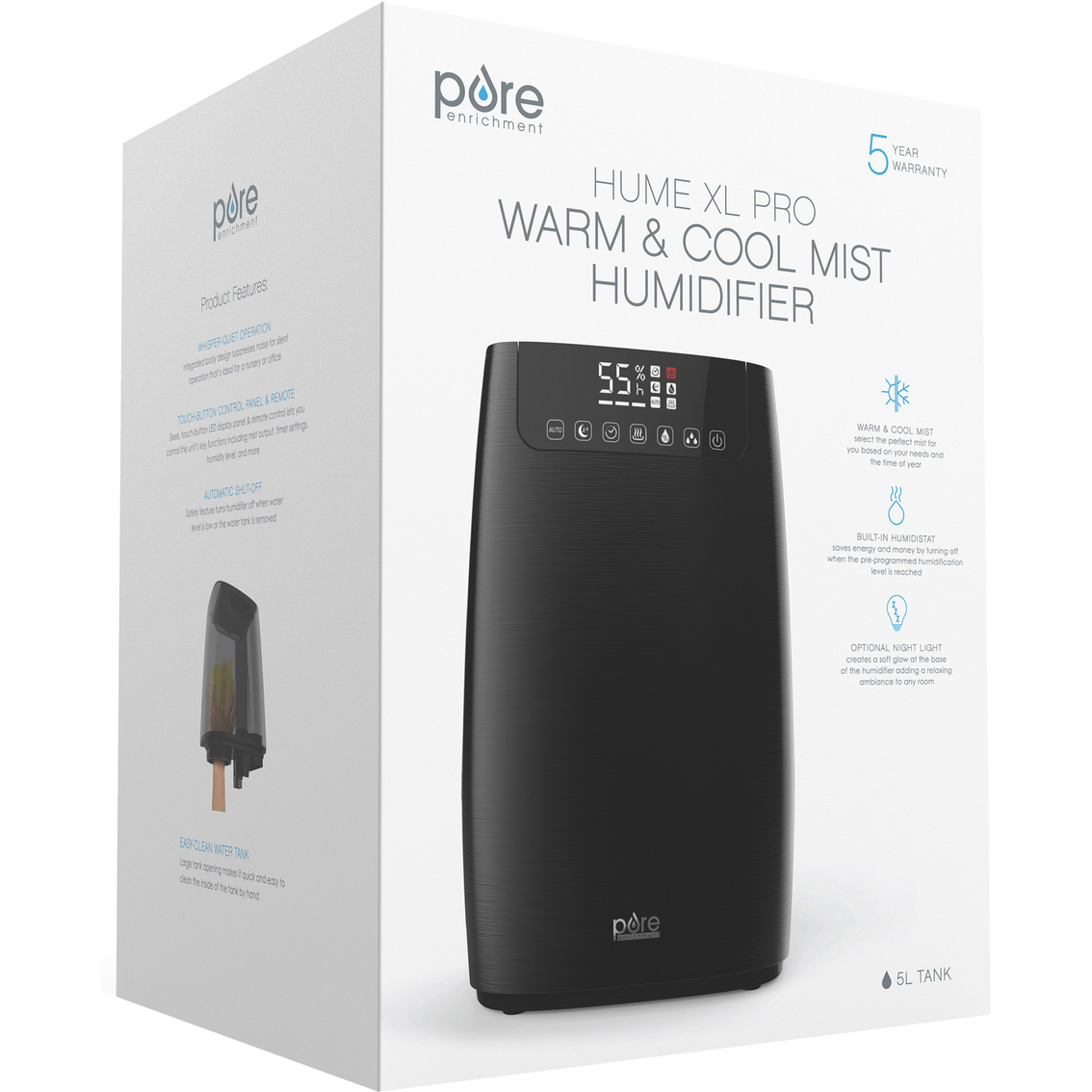 Pure Enrichment HumeXL Pro Warm & Cool Mist Humidifier - Image 7 of 7