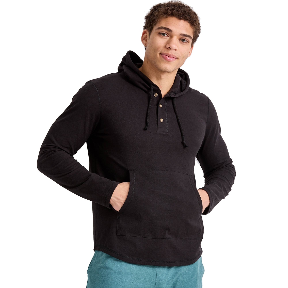 Hanes Triblend Jersey Henley Hoodie | Shirts | Clothing & Accessories ...