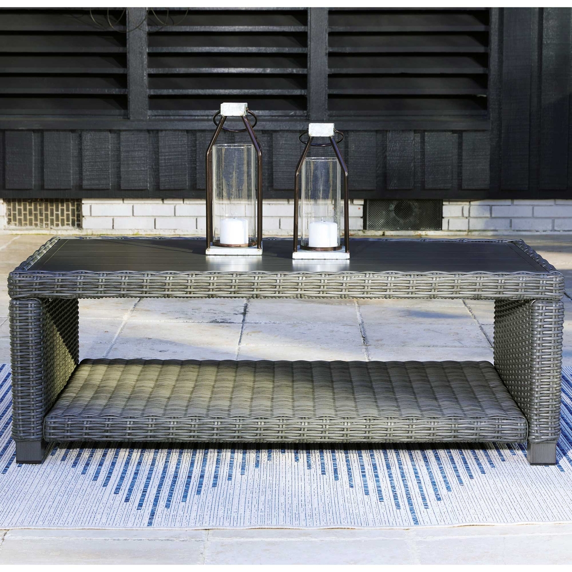 Signature Design by Ashley Elite Park Outdoor Coffee Table - Image 5 of 7