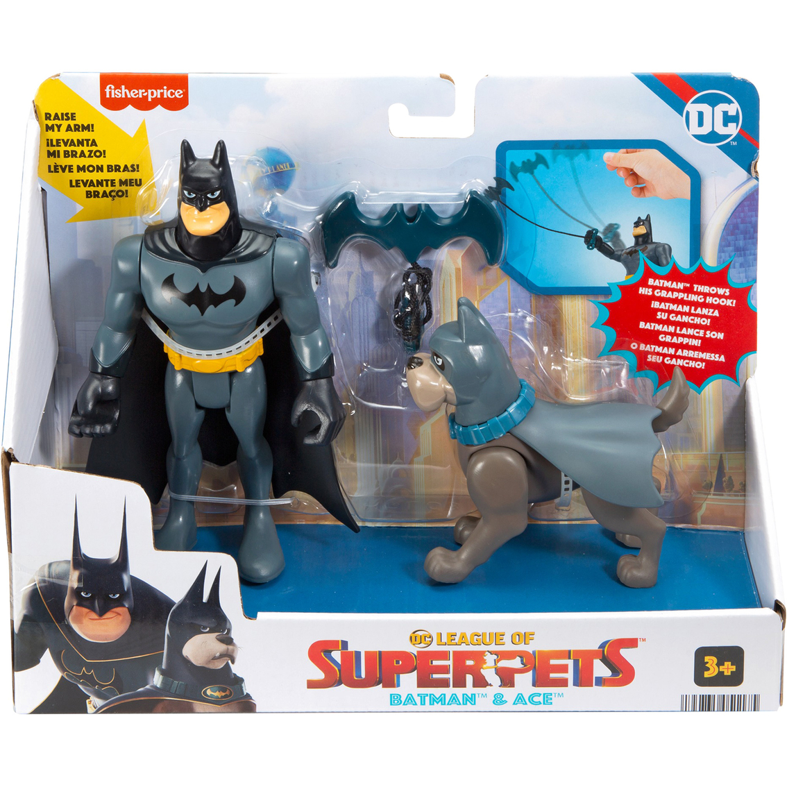 Fisher-price Dc League Of Super-pets Batman And Ace Action Figures, Action  Figures, Baby & Toys