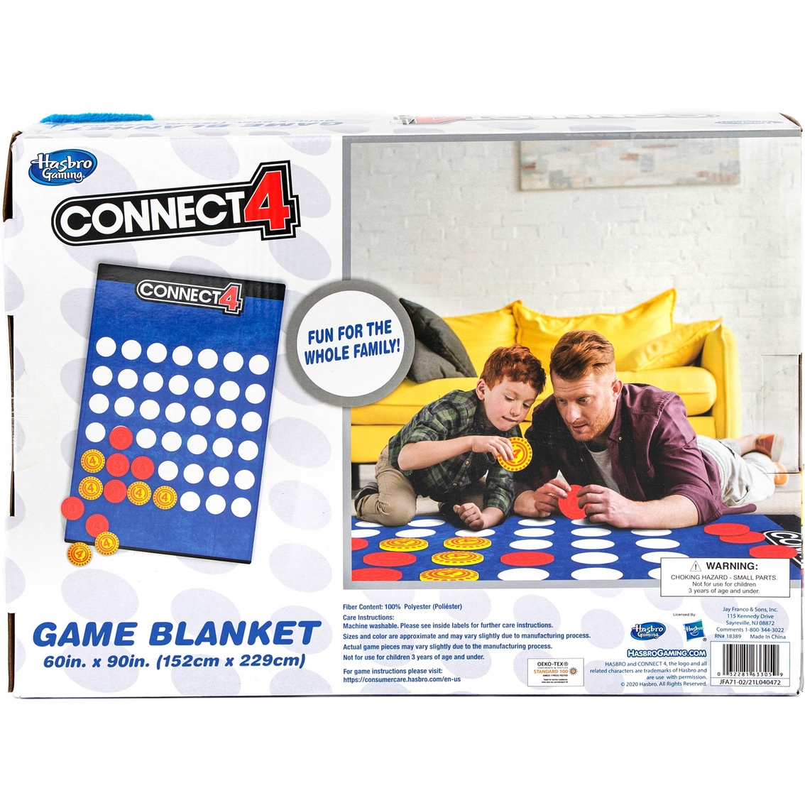 Hasbro Connect 4 Game Blanket 60 x 90 - Image 7 of 7