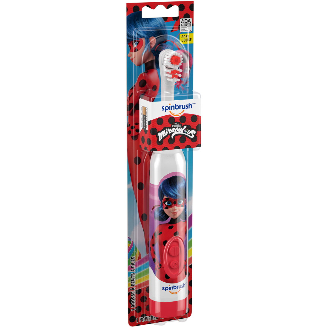 Kids Miraculous Ladybug Spin Brush Electric Toothbrush - Image 2 of 2