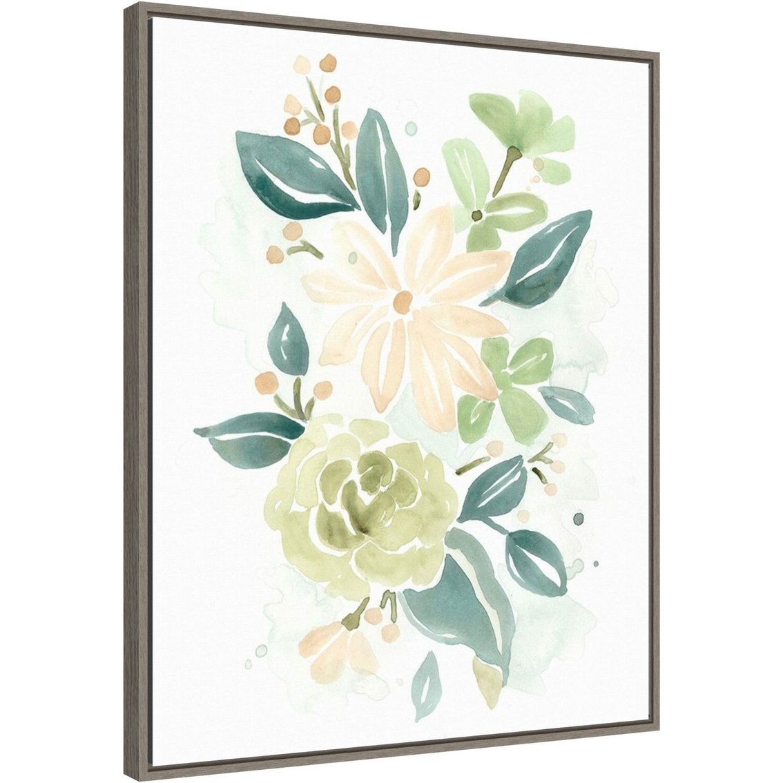 Amanti Art Spring Greens II 22.5 x 27.75 in. Framed Canvas Wall Art - Image 2 of 7