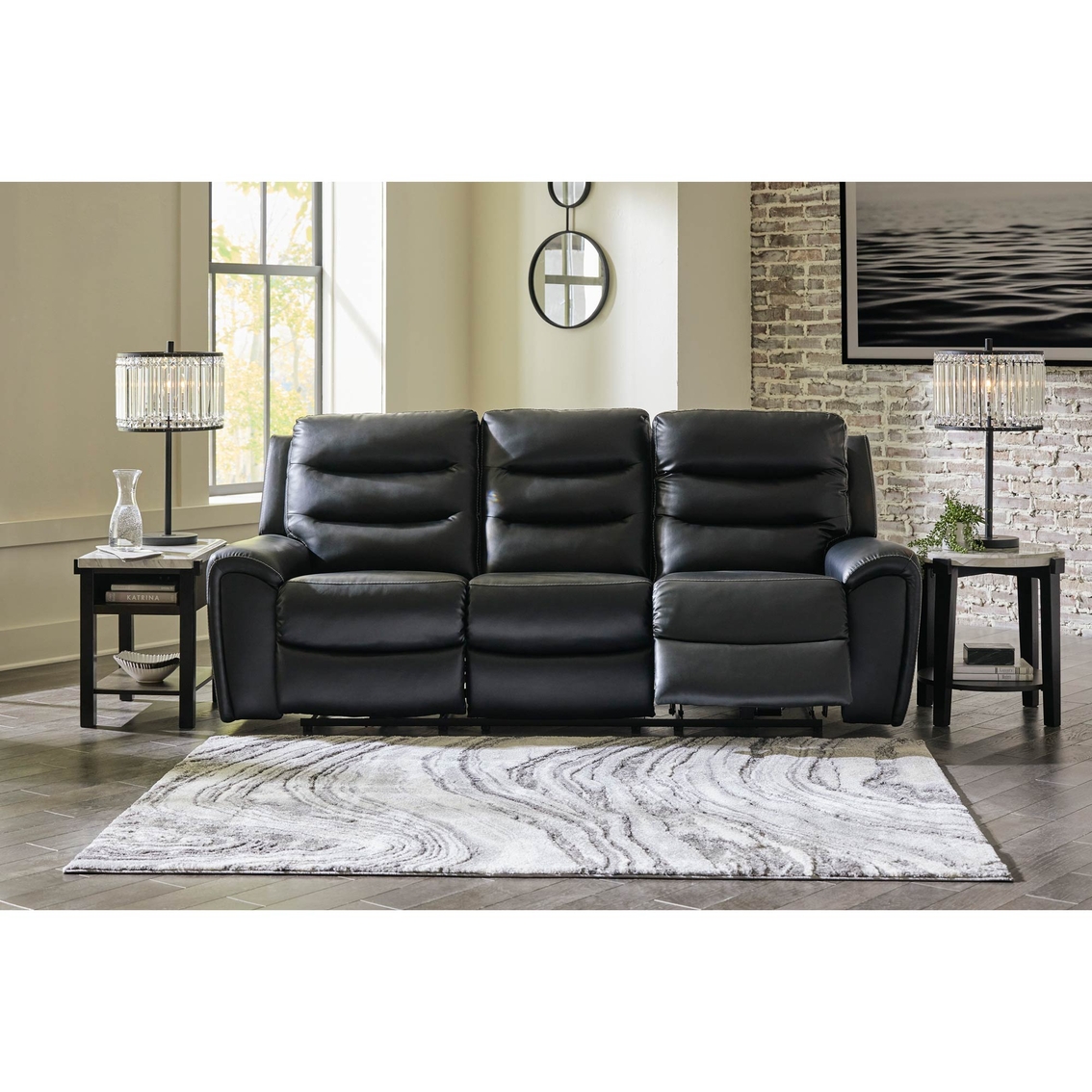 Signature Design by Ashley Warlin 3 pc. Power Reclining Set - Image 2 of 7