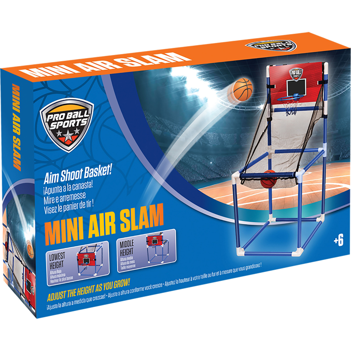 Maccabi Art Pro Ball Mini Air Slam Basketball Hoop Arcade Game, Adjustable Height - Image 9 of 9