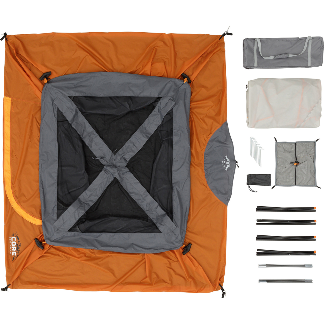 Core Equipment 4 Person Straight Wall Cabin Tent - Image 3 of 10