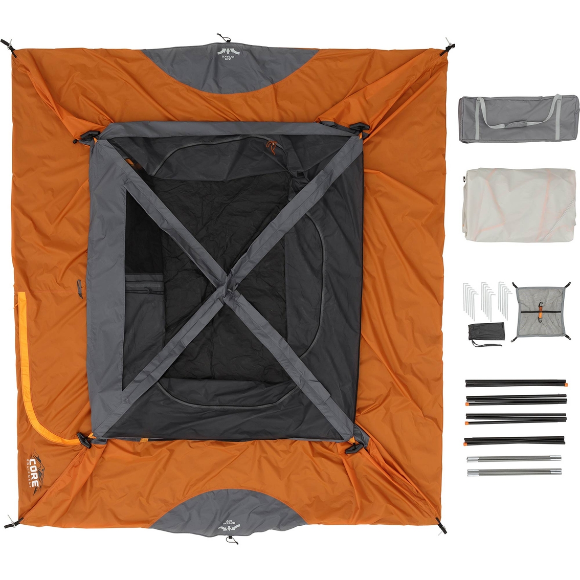 Core Equipment 6 Person Straight Wall Cabin Tent - Image 3 of 10