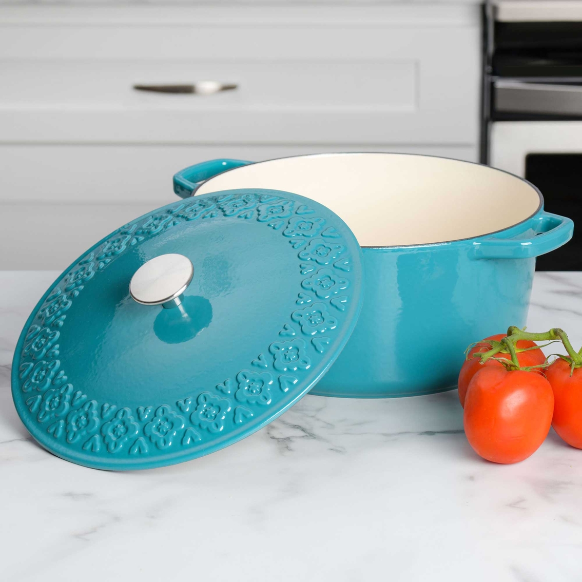 Spice By Tia Mowry 6 Qt. Dutch Oven With Embossed Lid | Cookware ...