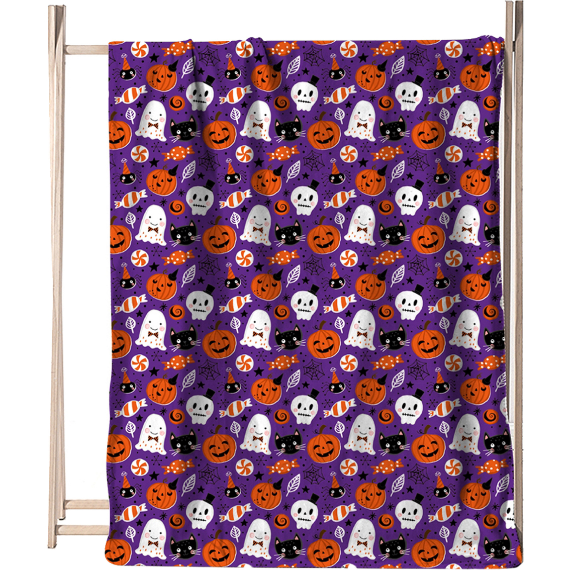 Simply Perfect Double Sided Throw, Halloween Ghost | Blankets & Bedding ...