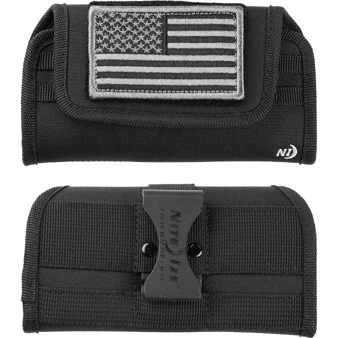 Nite Ize Clip Case Horizontal Universal Phone Holster, XL, USA Patch - Image 3 of 5