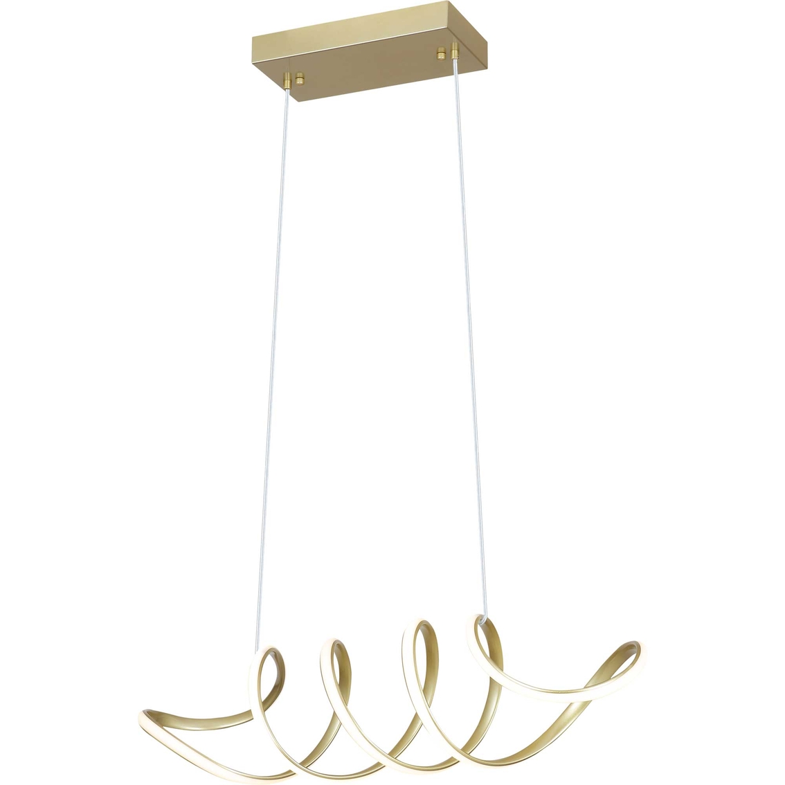 Artiva USA Infinito Integrated LED Anodized Gold Modern Unique Chandelier - Image 2 of 5
