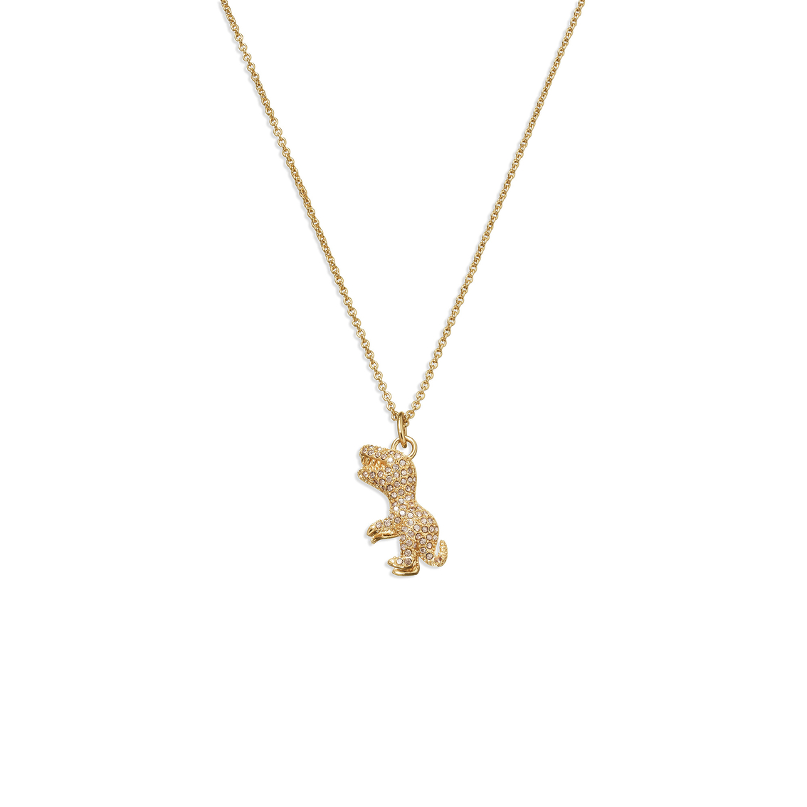 COACH Goldtone Rexy Pendant Necklace - Image 2 of 2