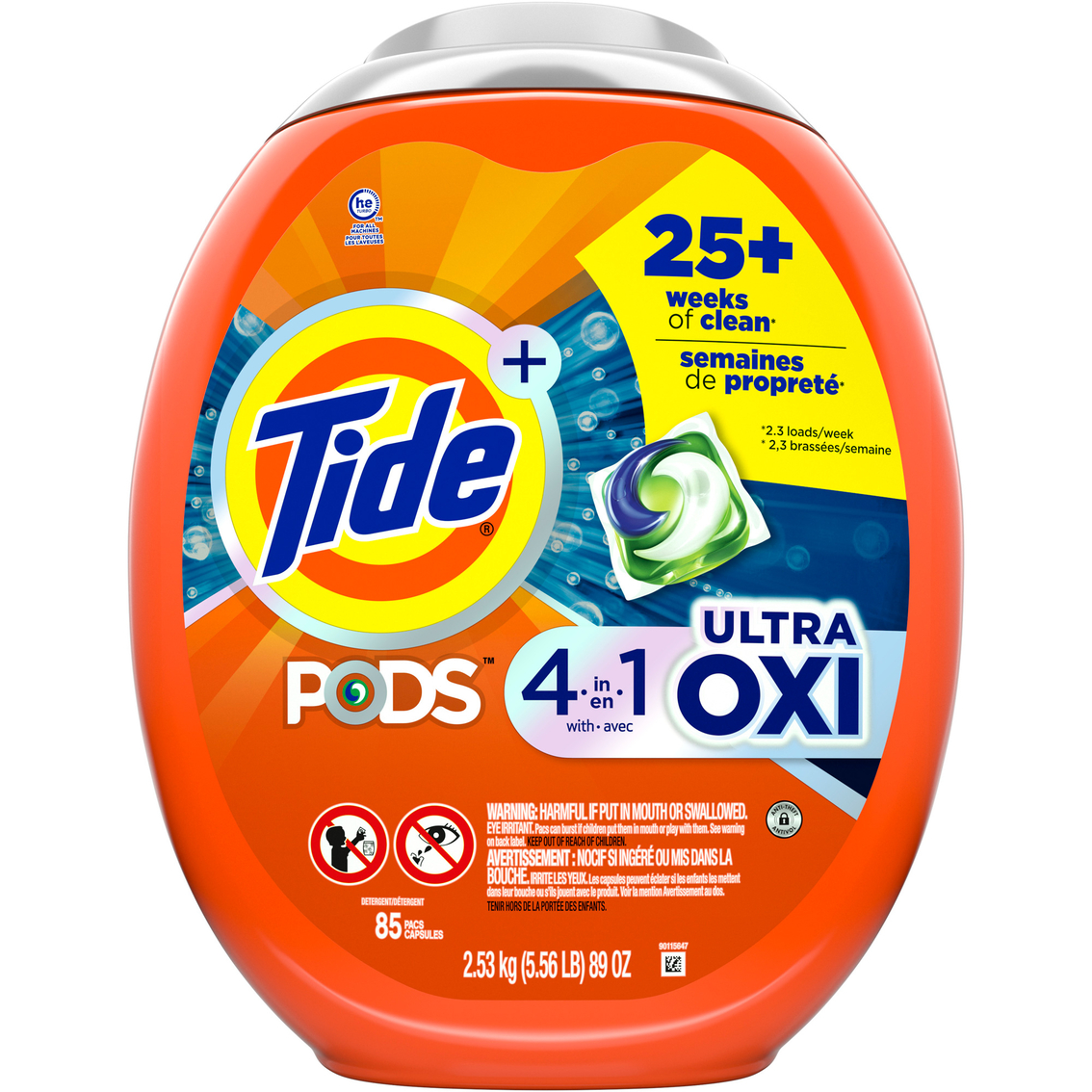 Tide Power Pods Clean Laundry Detergent - Free & Gentle - 45ct