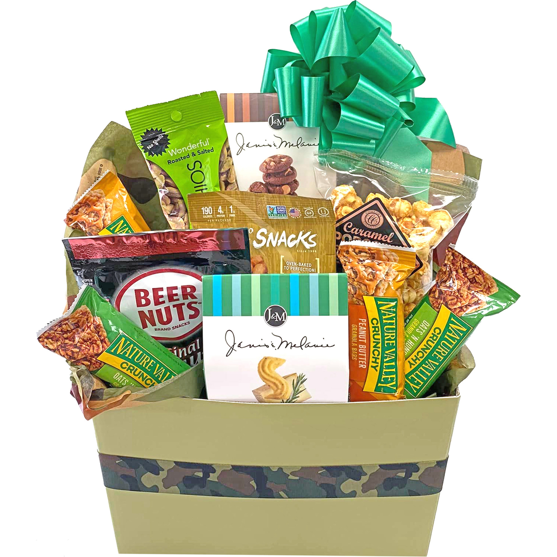Gifts Fulfilled Snack Filled Camo Gift Box