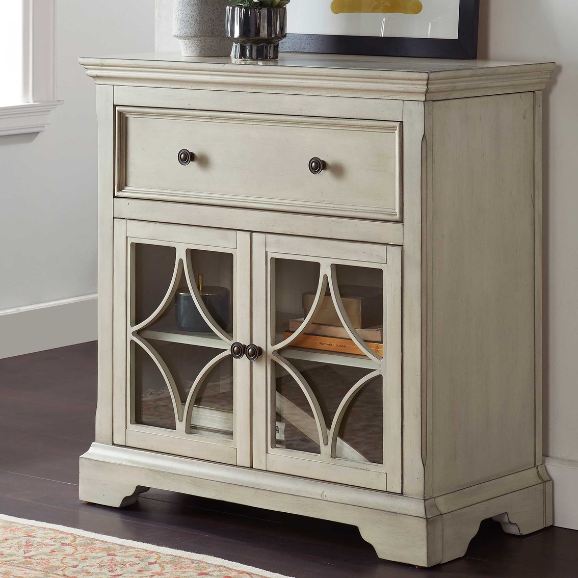 Accentrics Home Two Door, One Drawer Console | Living Room Tables ...