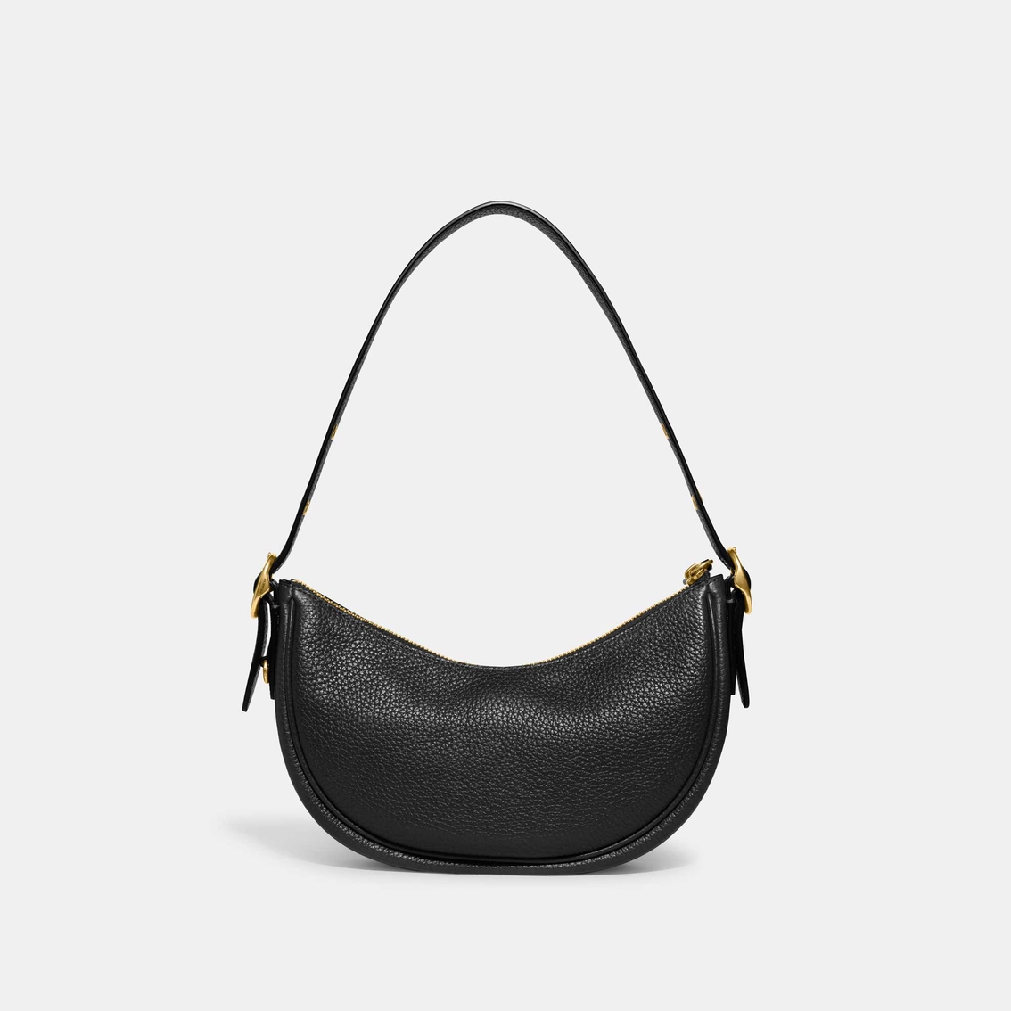 COACH Leather Luna Shoulder Bag in Black