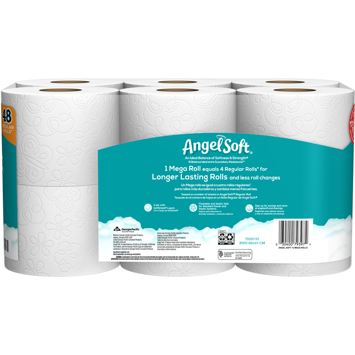 Angel Soft Toilet Paper, Mega Roll 12 pk. - Image 2 of 2