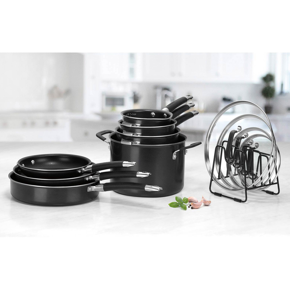 Cuisinart SmartNest Non-Stick Aluminum Cookware 12 pc. Set - Image 3 of 4