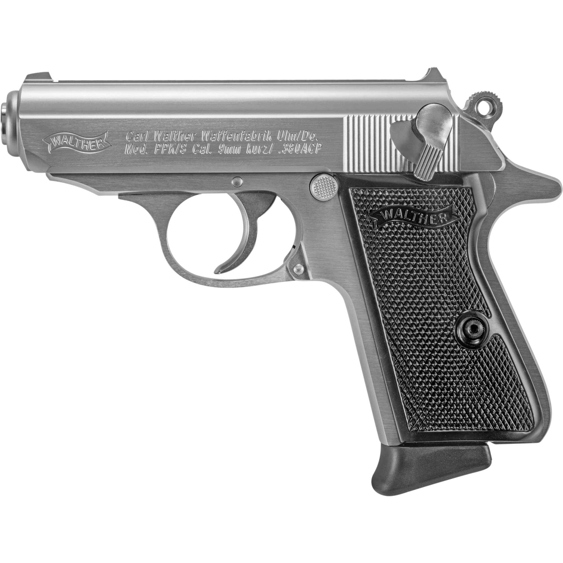 Walther PPK/S 380 ACP 3.35 in. Barrel 7 Rnd Stainless with Walnut Grips - Image 2 of 3