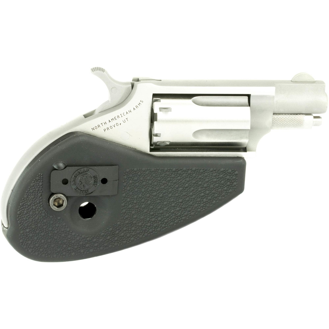 NAA Mini Revolver 22LR 22 WMR 1.125 in. Barrel 5 Rd Revolver Stainless Holster Grip - Image 4 of 4