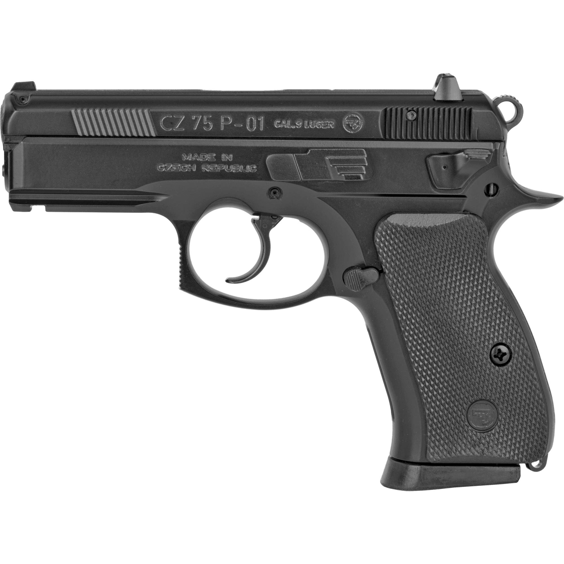 CZ 75 P-01 9MM 3.75 in. Barrel 14 Rds 2-Mags Pistol Black - Image 2 of 3