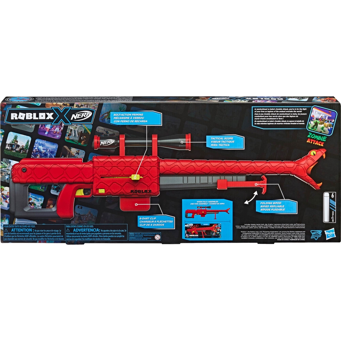 Nerf Roblox Zombie Attack: Viper Strike Dart Blaster, Blasters & Soakers, Baby & Toys