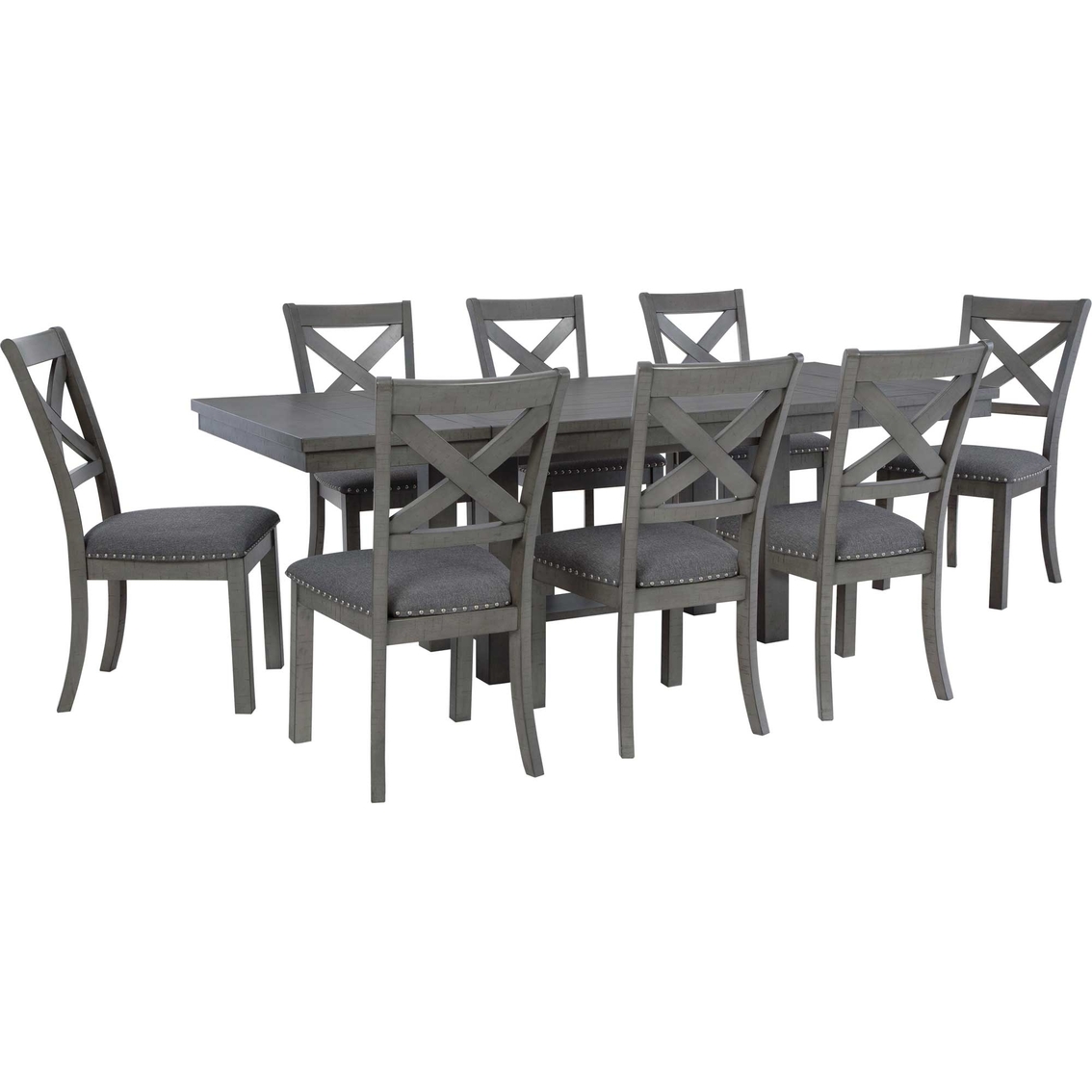 Signature Design By Ashley Myshanna Dining 9 Pc. Set With Table And 8