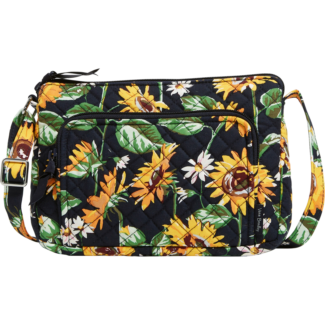 Vera Bradley Rfid Little Hipster In Recycled Cotton, Sunflowers ...