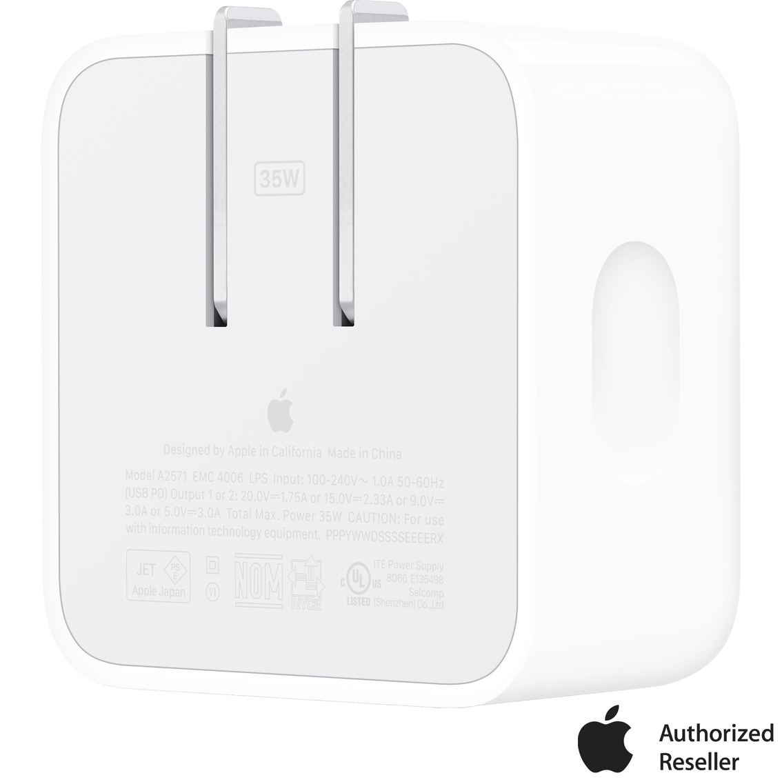 Apple 35W Dual USB-C Port Compact Power Adapter - Image 2 of 3