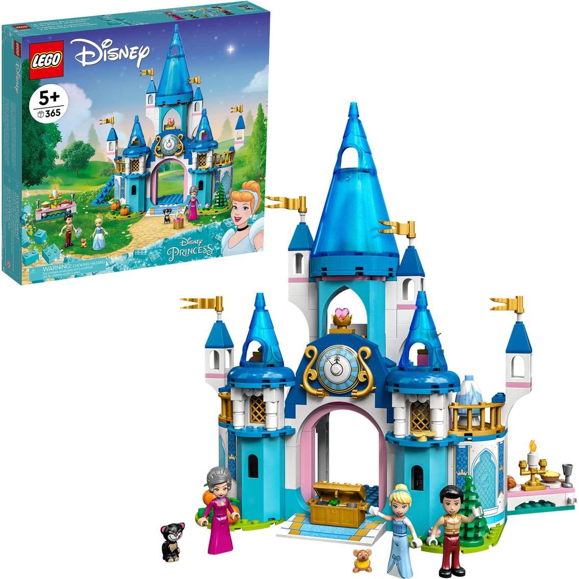 LEGO Disney Princess Cinderella and Prince Charming's Castle Playset 43206 - Image 2 of 3