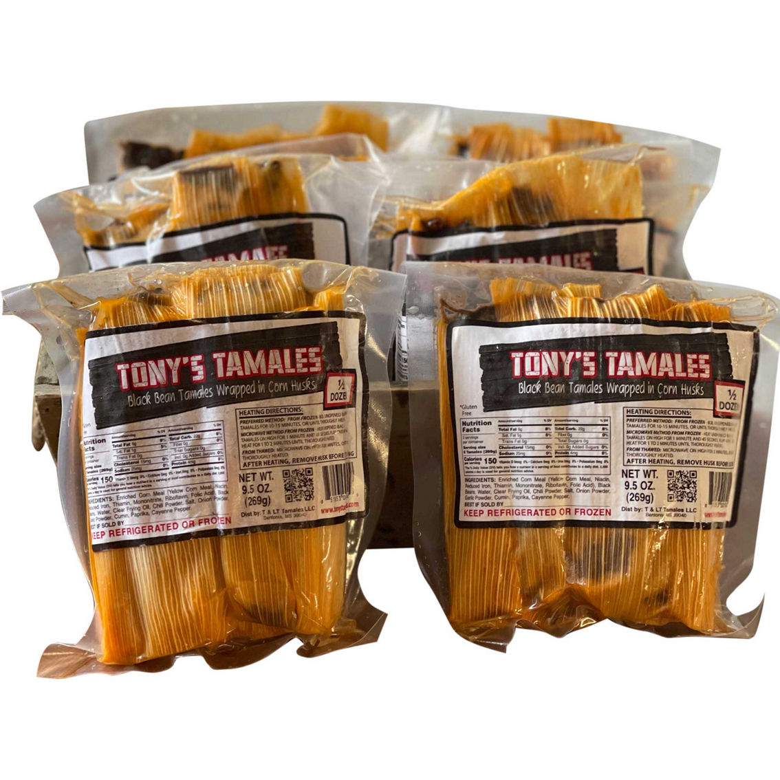 Tony's Black Bean Tamales 3 dozen - Image 2 of 2
