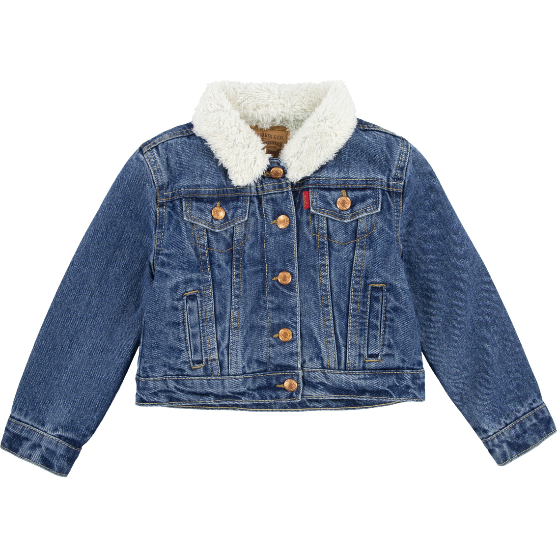 Levi's Toddler Girls Sherpa Denim Trucker Jacket | Toddler Girls 2t-4t ...