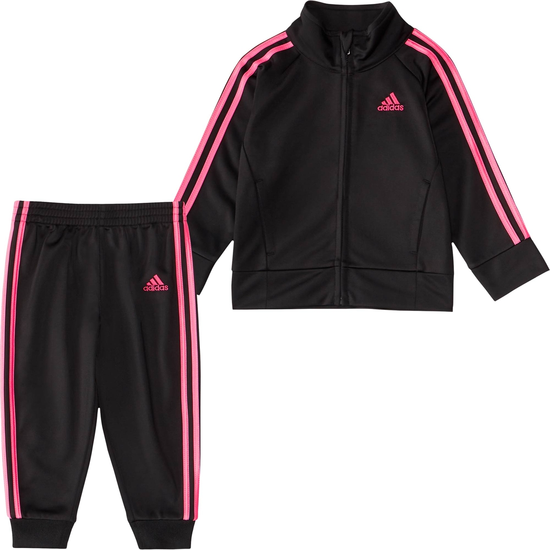 Adidas Infant Girls 2pc Classic Tricot Track Jacket And Pants 2 Pc. Set ...