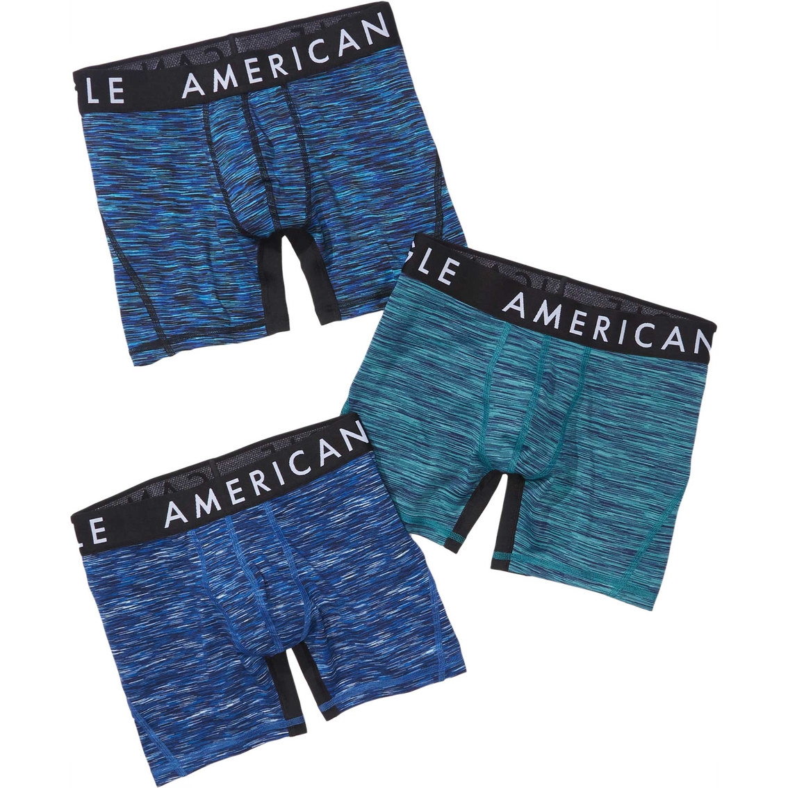 American Eagle Aeo Spacedye 6 In. Flex Boxer Brief 3 Pk., Underwear, Clothing & Accessories