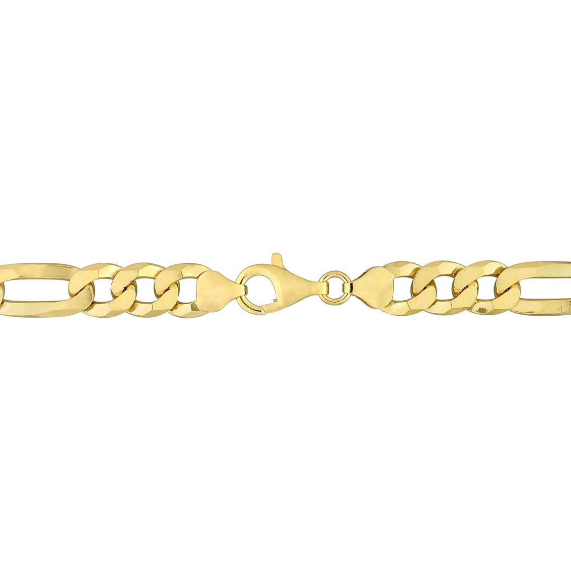 Sofia B. 18K Gold Plated Sterling Silver 8.9mm Flat Figaro Chain Bracelet - Image 2 of 3