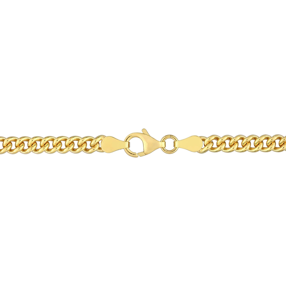 Sofia B. 18k Gold Over Sterling Silver 4.4mm Curb Link 20 In. Chain ...