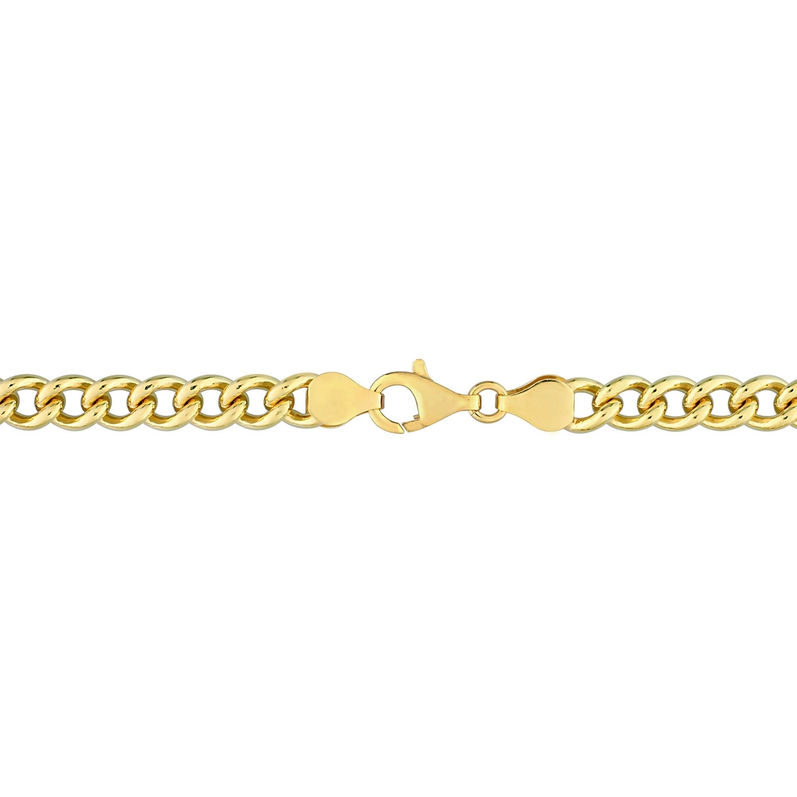 Sofia B. 18K Gold Plated Sterling Silver 6.5mm Curb Link Chain Necklace - Image 2 of 3