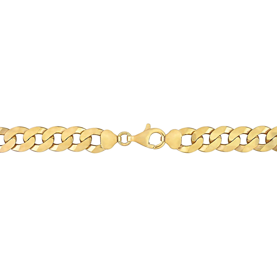 Sofia B. 18K Yellow Gold Over Sterling Silver 10mm Curb Link Chain Necklace - Image 2 of 4